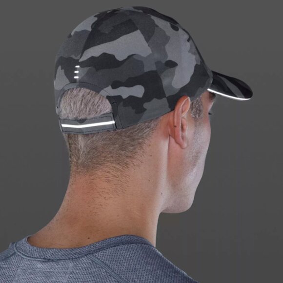 NWT Lululemon Fast Free Men’s Run Hat in Heritage 365 Camo Rhino Grey Multi OS - Picture 3 of 6